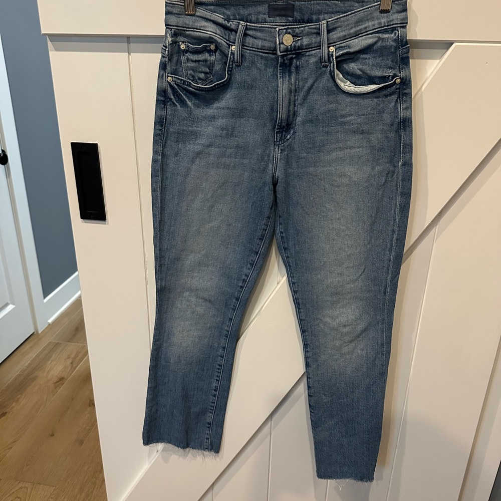 MOTHER Insider Ankle Fray Jeans size 28